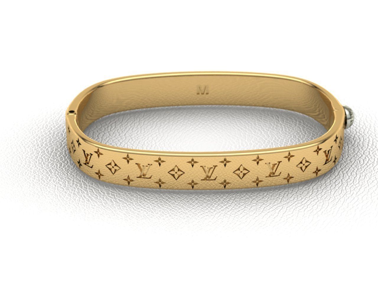 LV Bracelet 3D print model_2