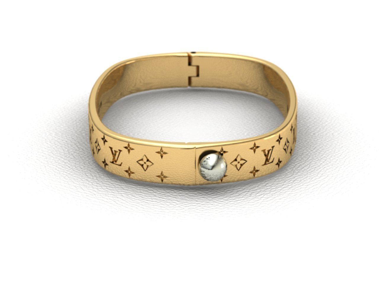 LV Bracelet 3D print model_1