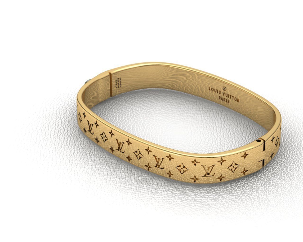 LV Bracelet 3D print model_3