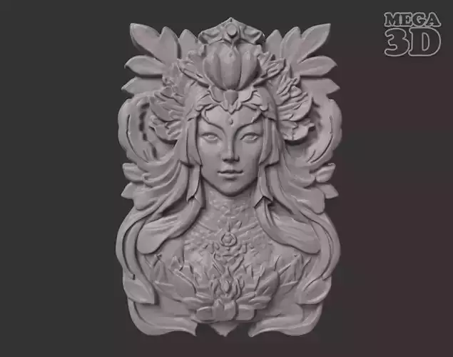 Bas Relief Woman 230519C 3D print model
