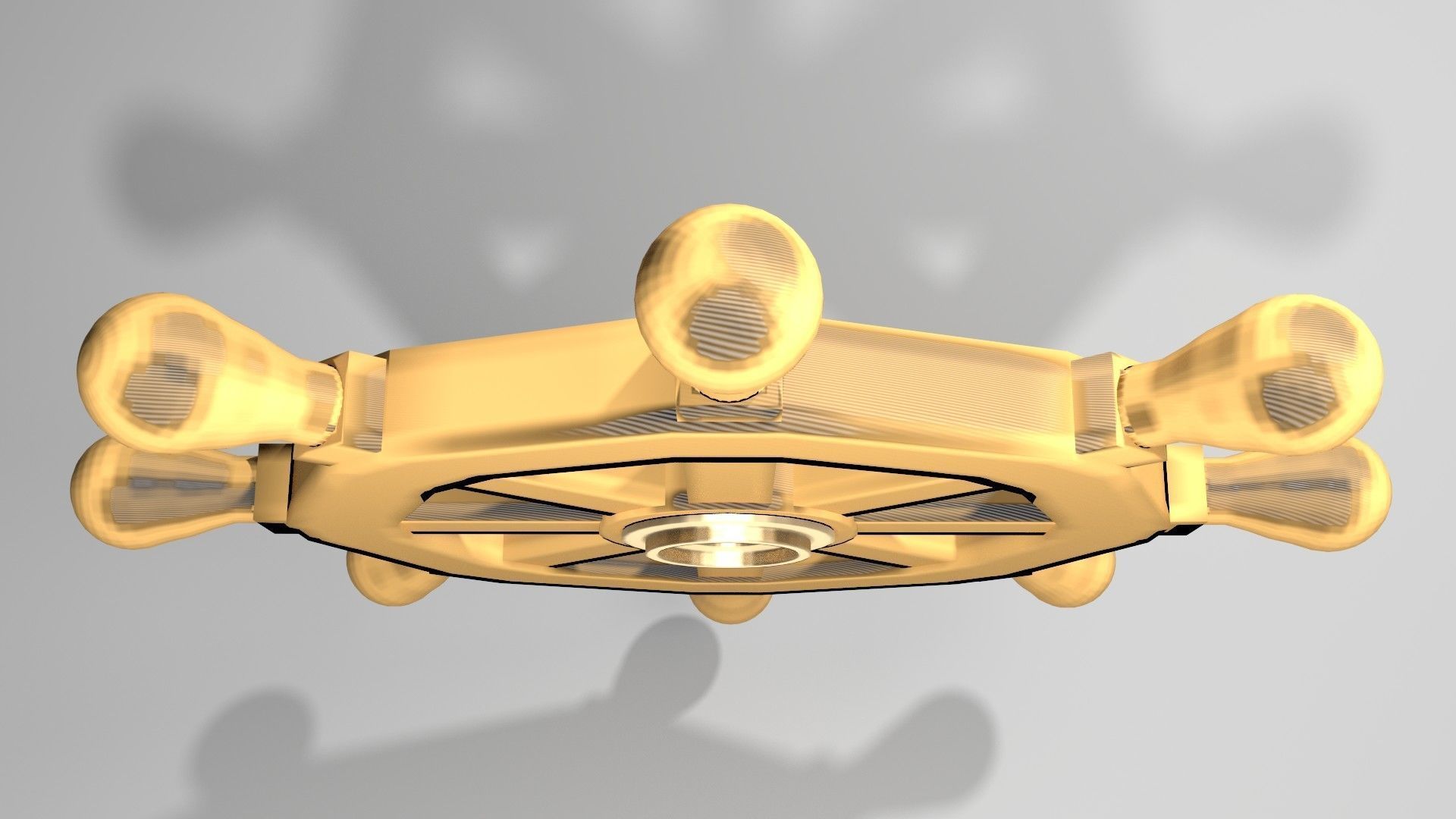 Ship Wheel 3 3D model_2