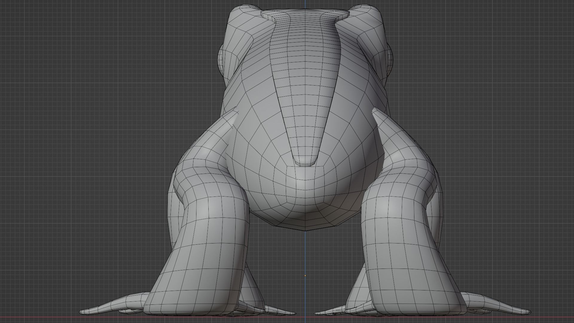 Cute Frog family set 3D model_43