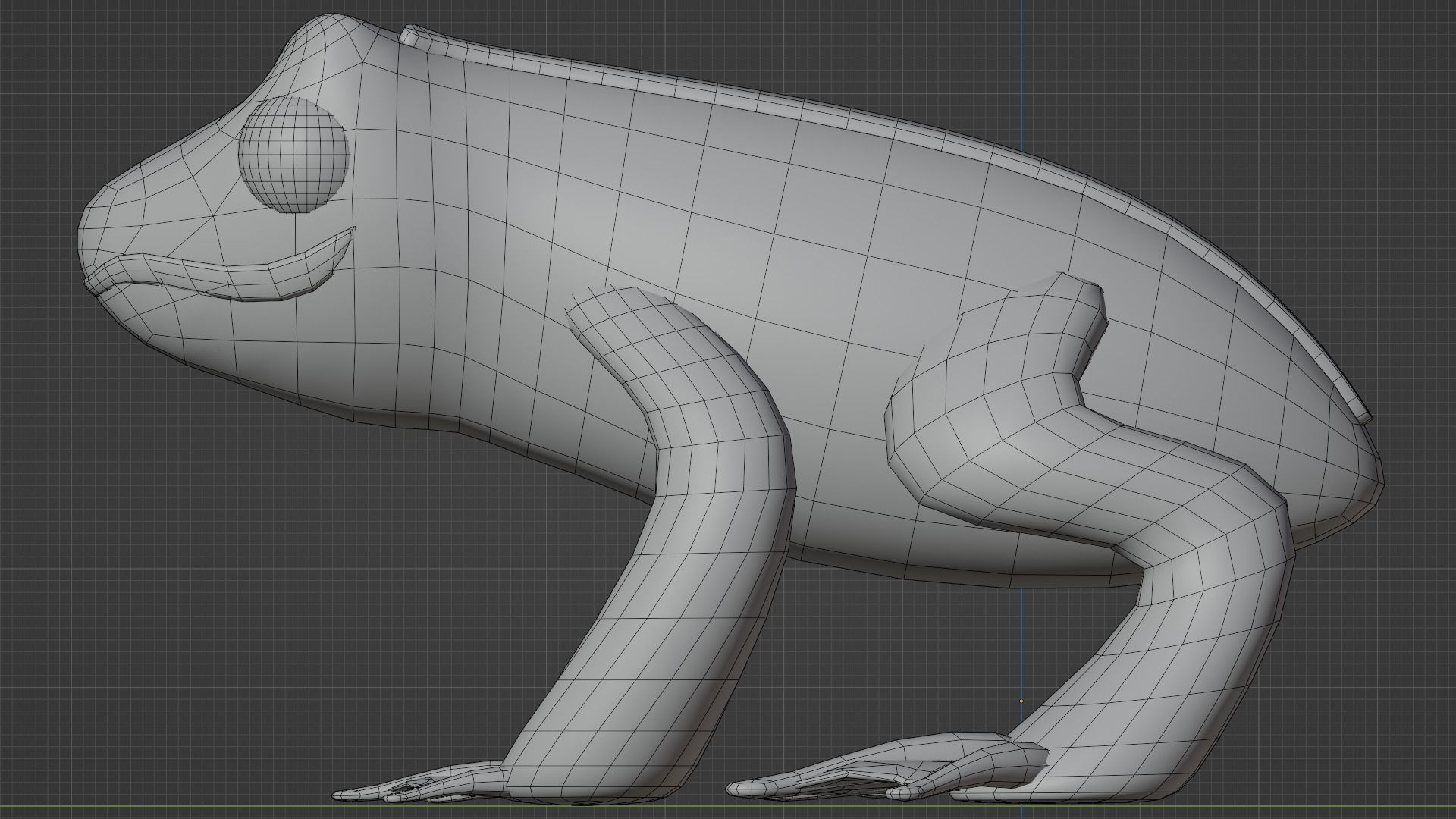 Cute Frog family set 3D model_41