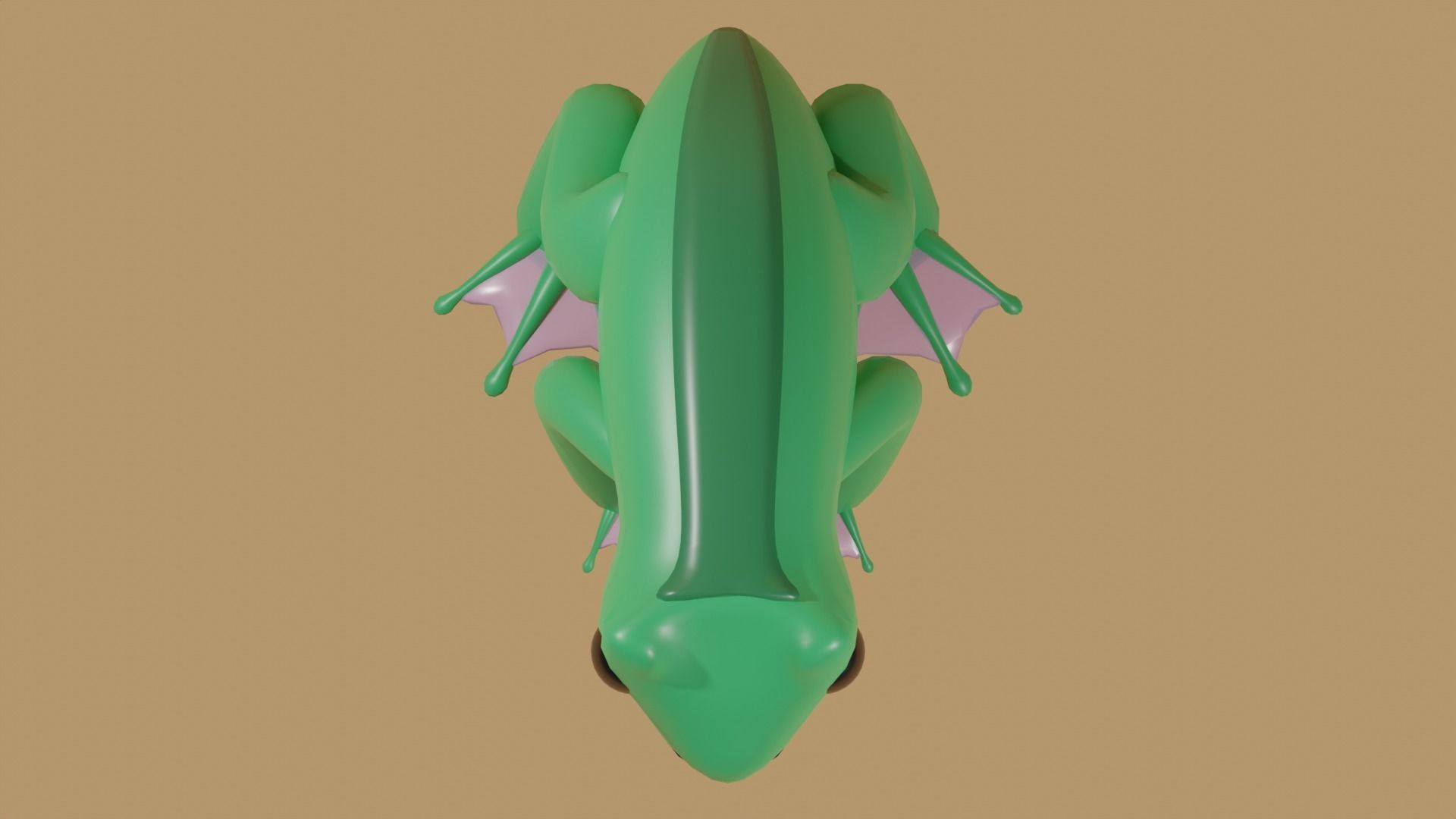 Cute Frog family set 3D model_44