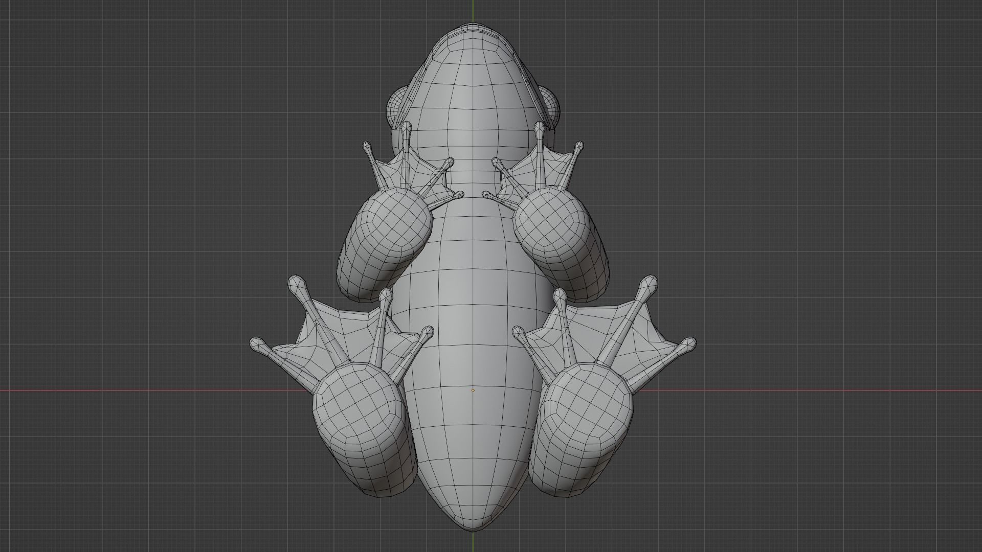 Cute Frog family set 3D model_47