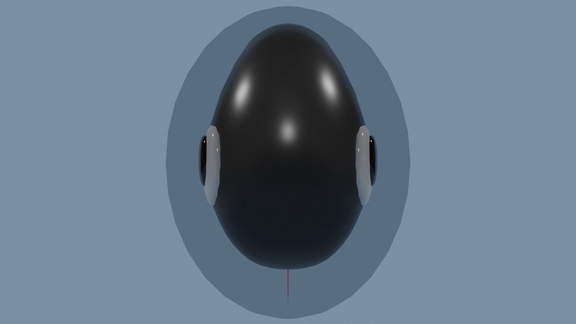 Cute Frog family set 3D model_7