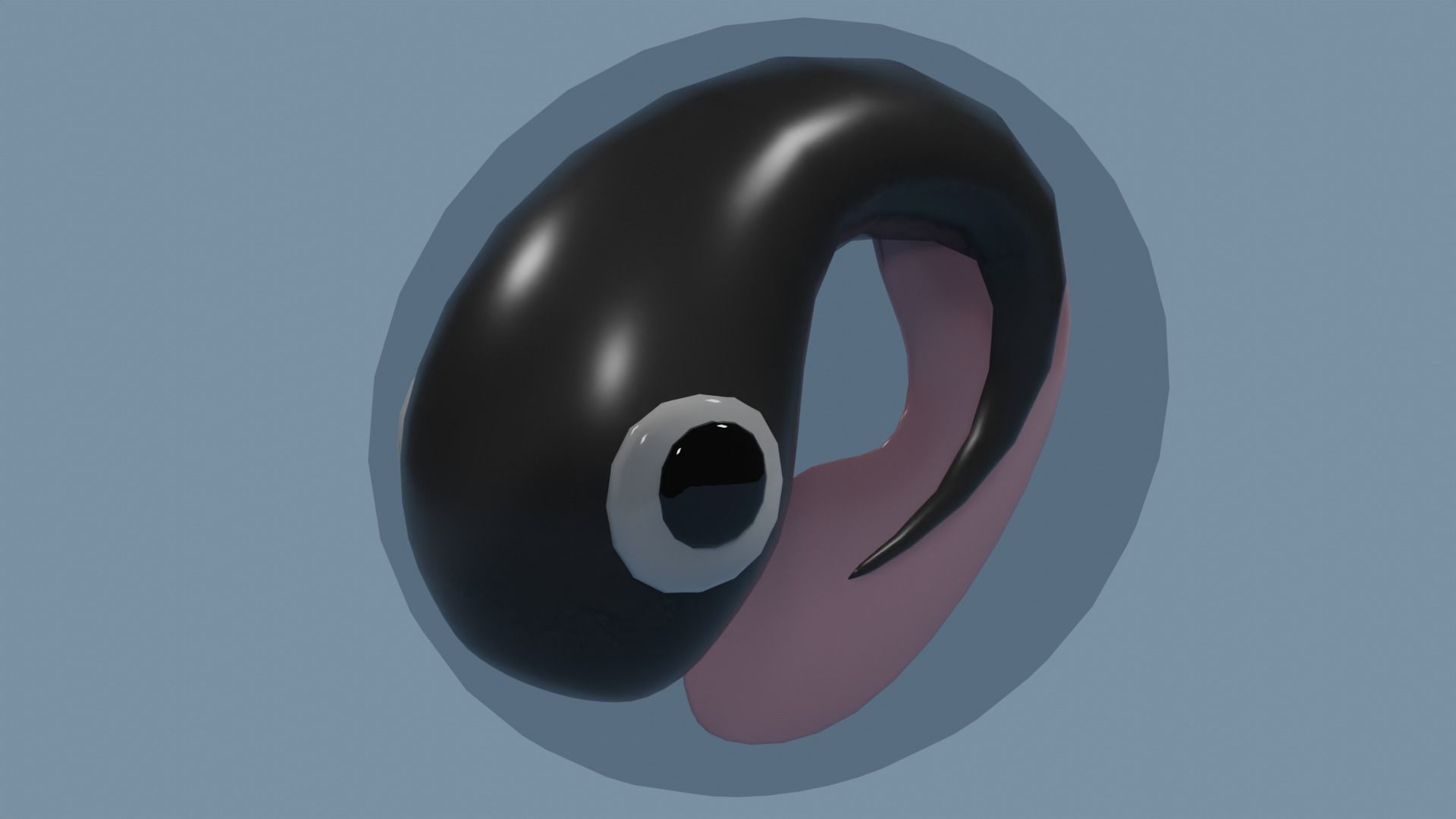 Cute Frog family set 3D model_2