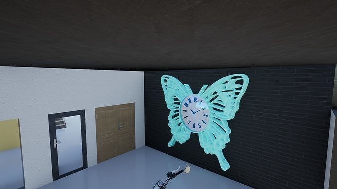 Butterfly Wall Clock-1-0017-2-11-22 3D model