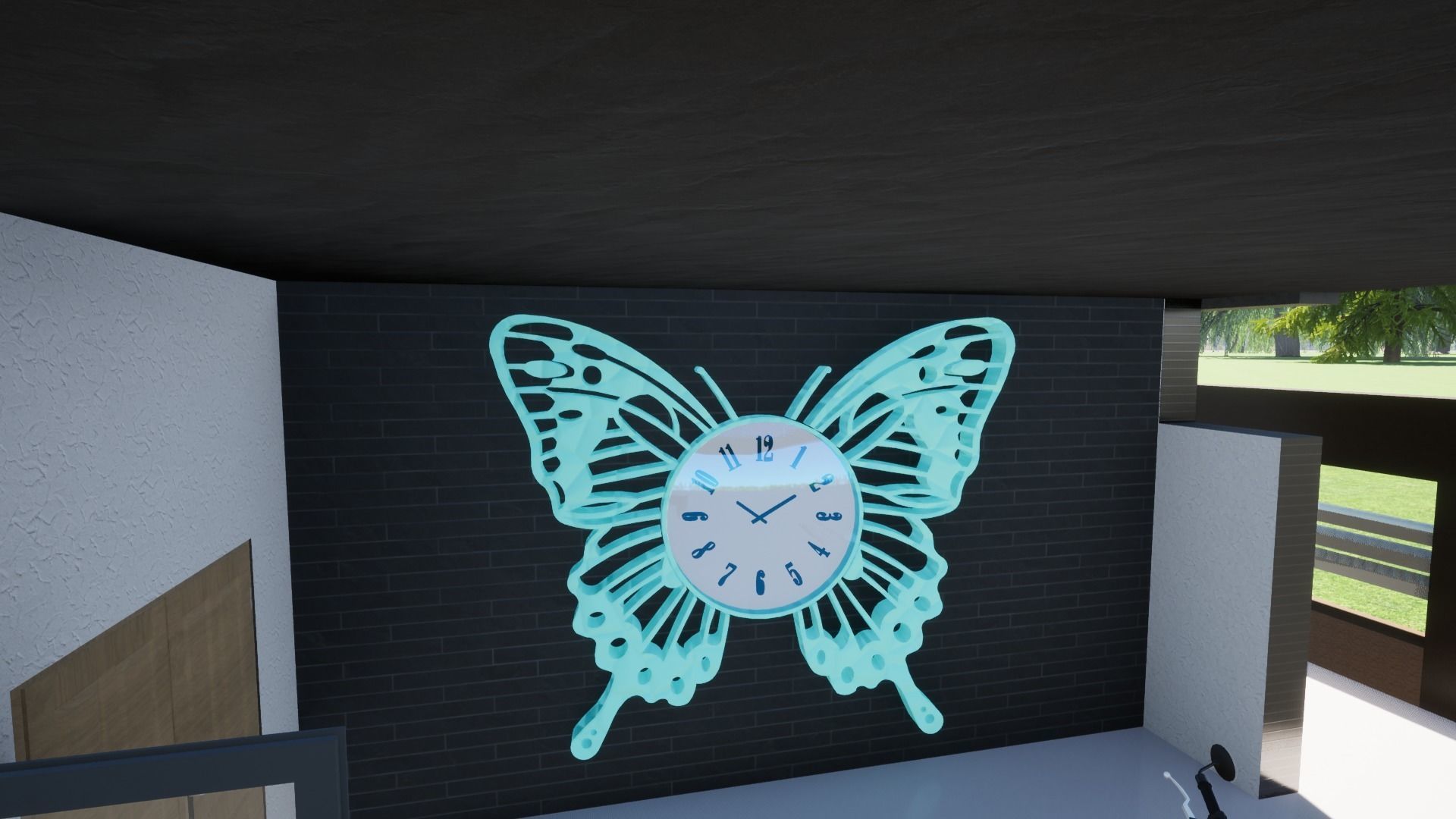 Butterfly Wall Clock-1-0017-2-11-22 3D model_1