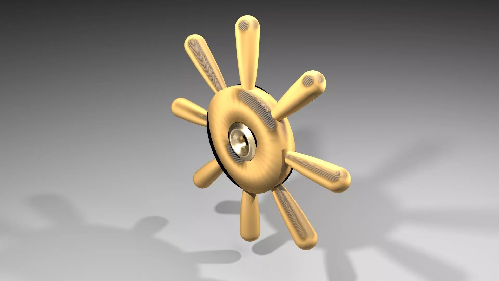 Ship Wheel 5 3D model_0