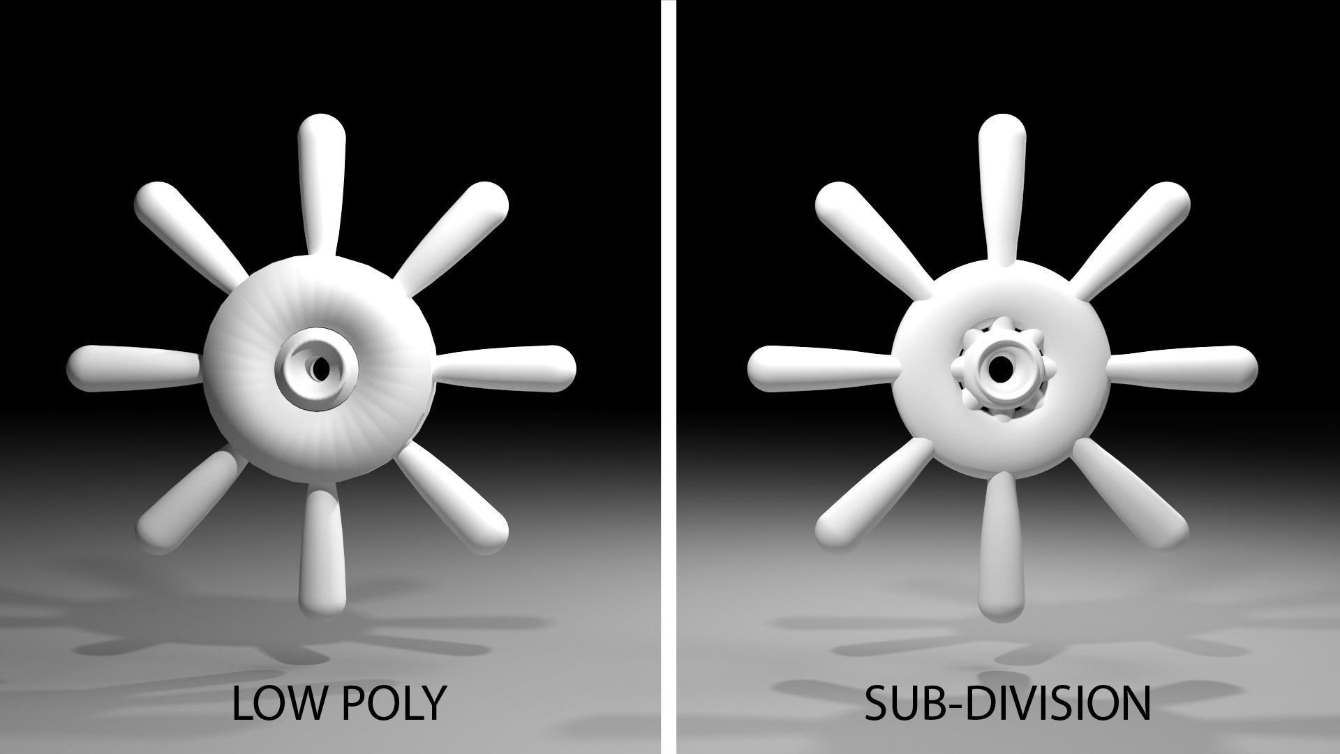 Ship Wheel 5 3D model_4