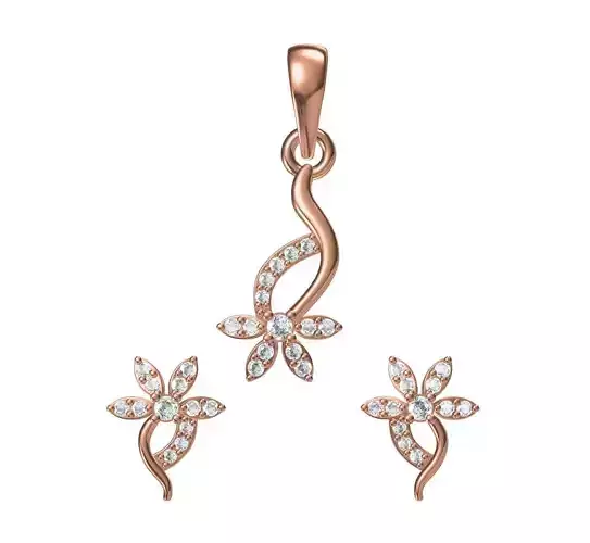 Women Earrings Pendant Set STL JCD Details
