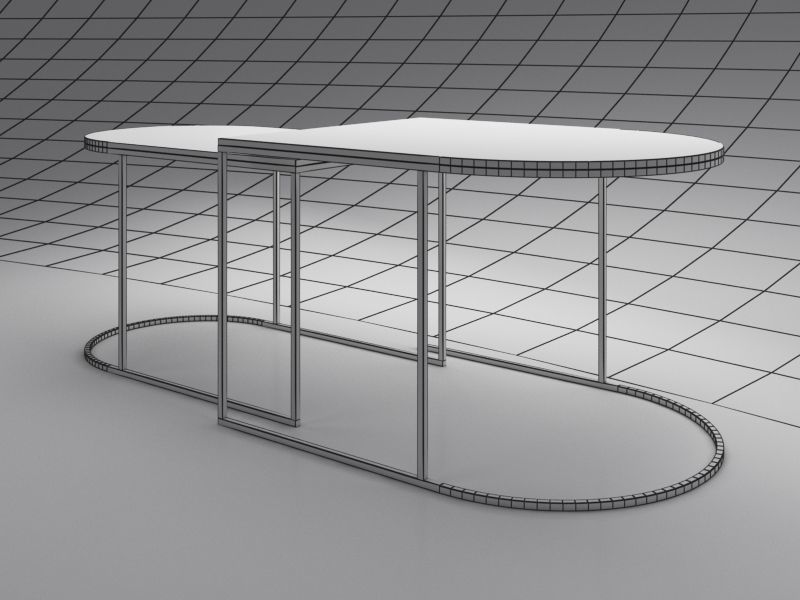 GEMINI nest coffee table Low-poly 3D model_5