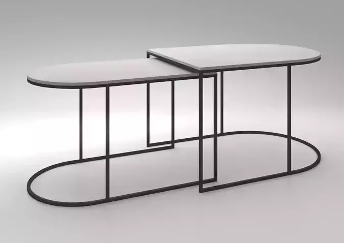 GEMINI nest coffee table Low-poly 3D model