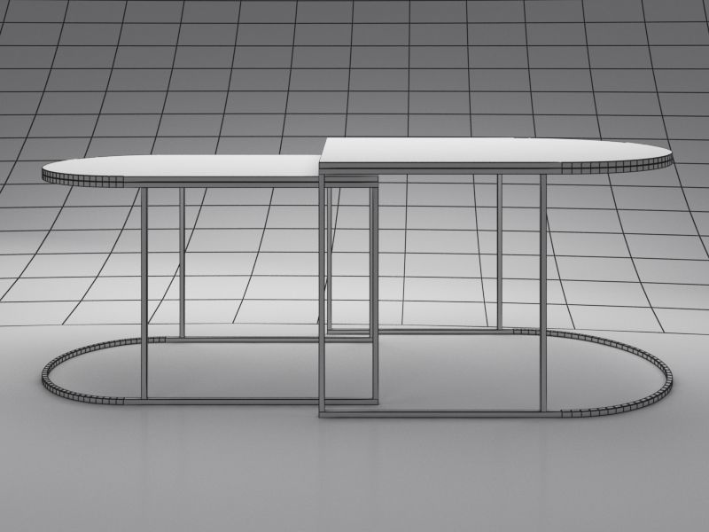GEMINI nest coffee table Low-poly 3D model_7