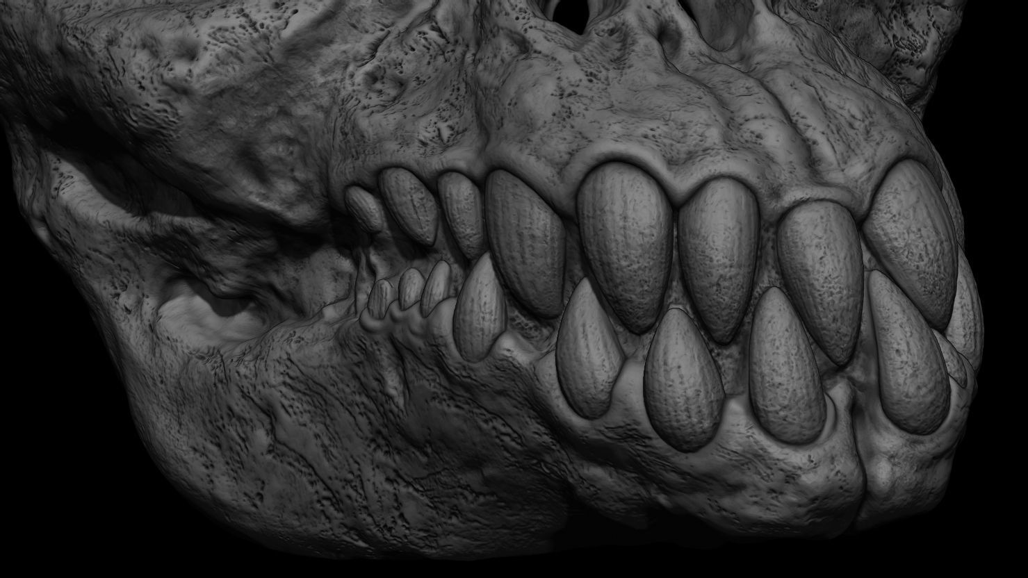 3D PRINTABLE SHAMAN PREDATOR BIOMASK AND SKULL AXE PREDATOR 2 3D print model_11