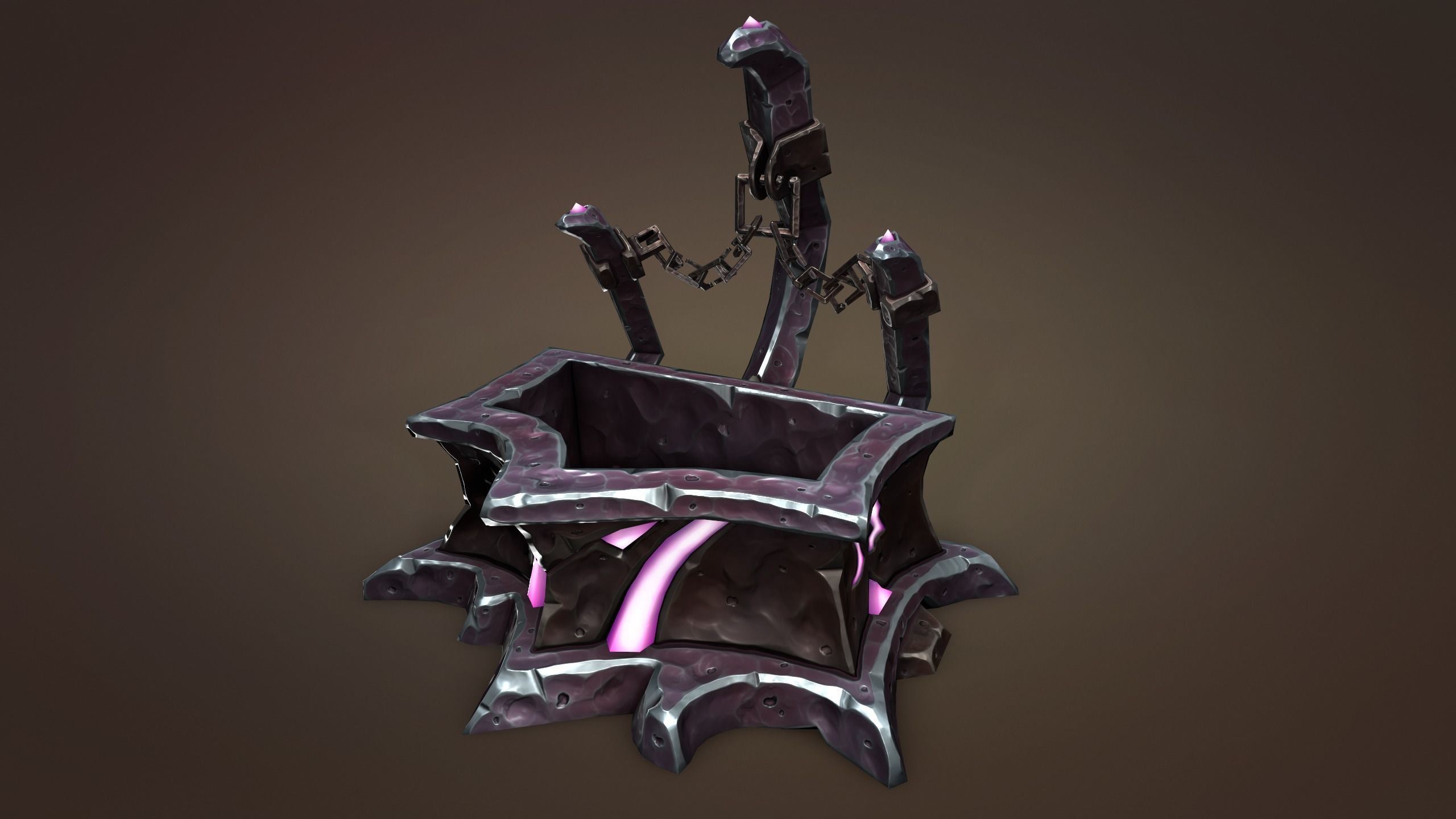 Undead water tank Low-poly 3D model_10