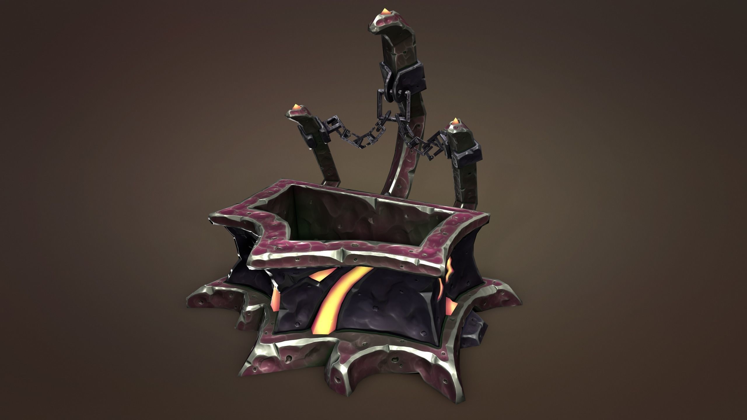 Undead water tank Low-poly 3D model_12