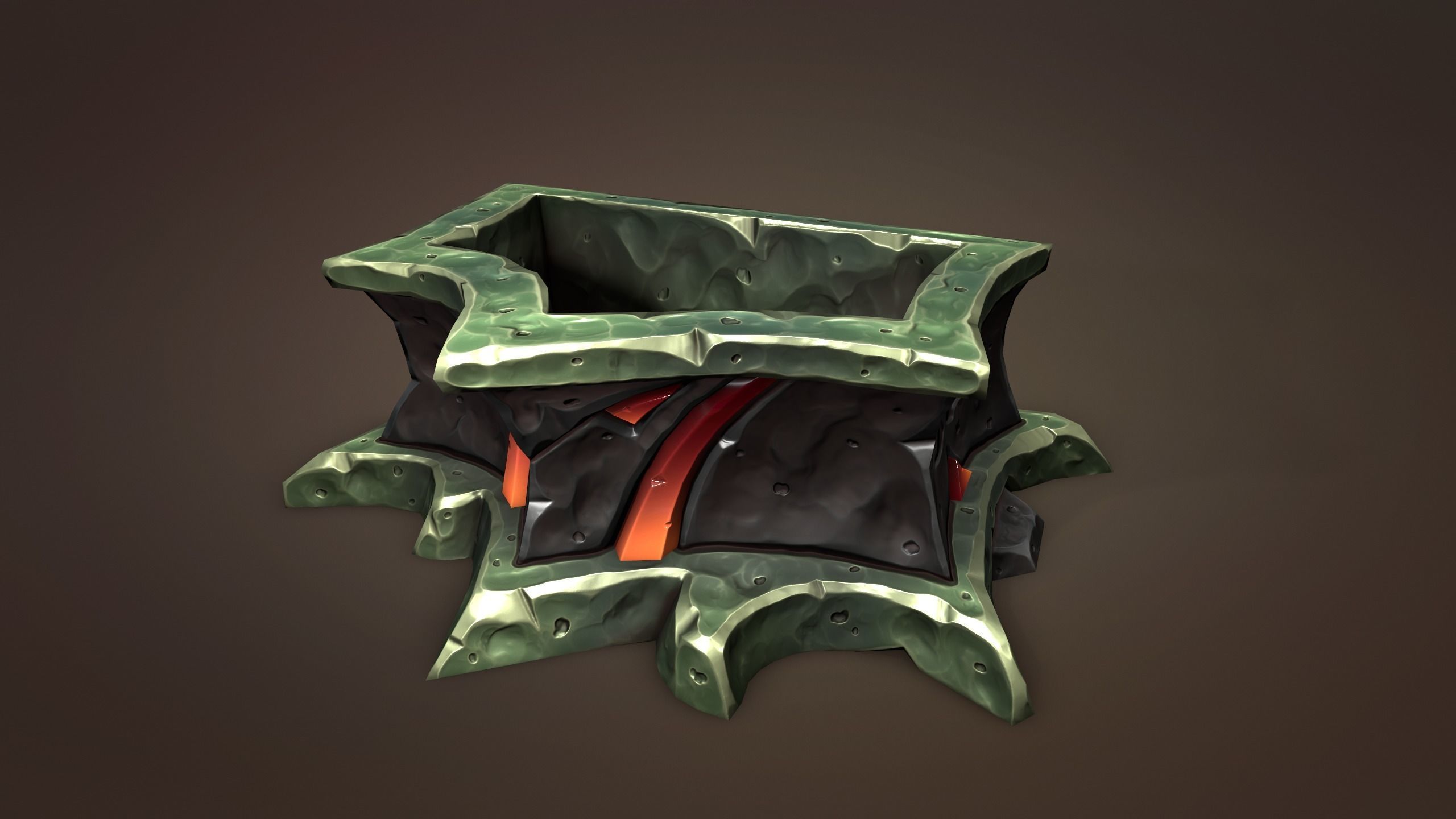 Undead water tank Low-poly 3D model_24