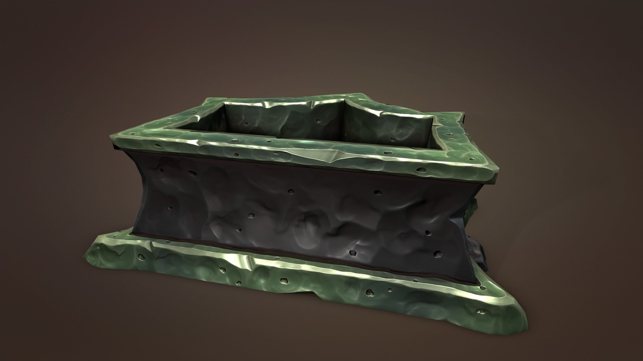 Undead water tank Low-poly 3D model_25