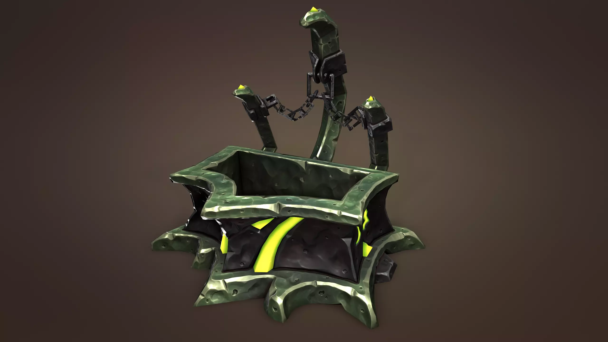 Undead water tank Low-poly 3D model_0