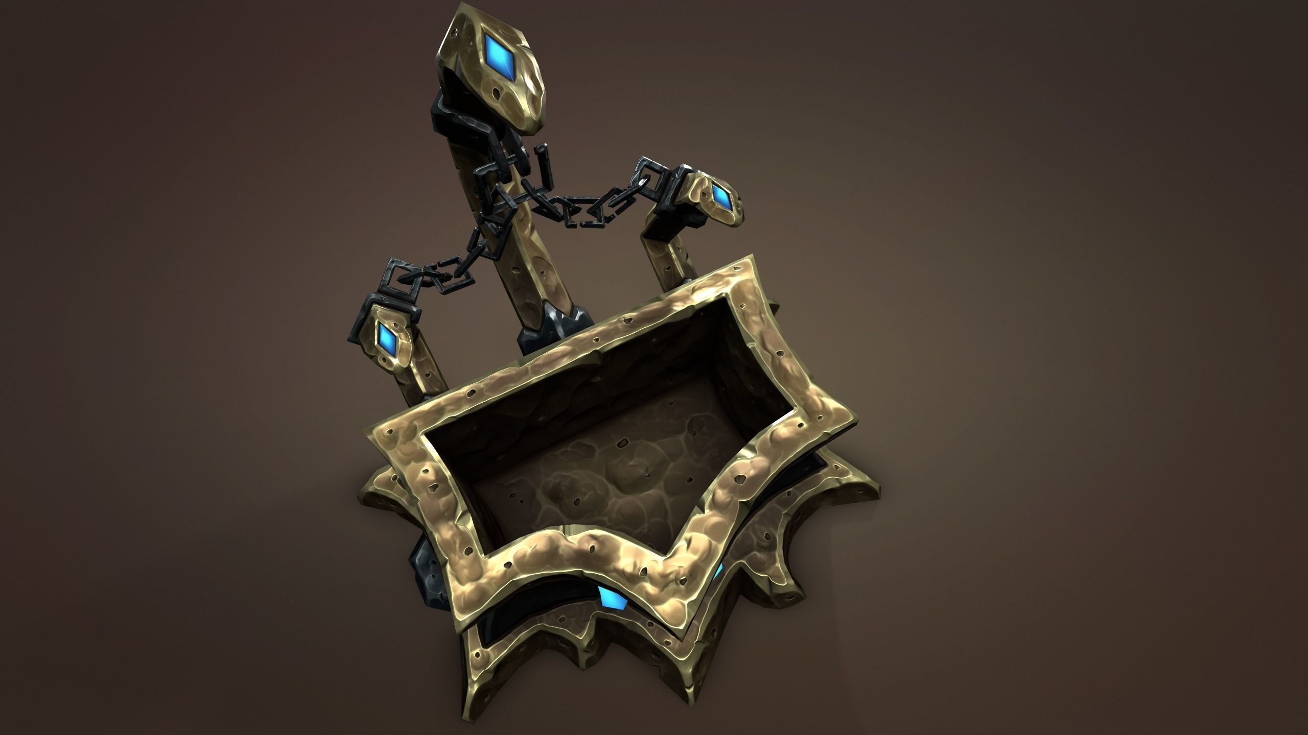 Undead water tank Low-poly 3D model_20