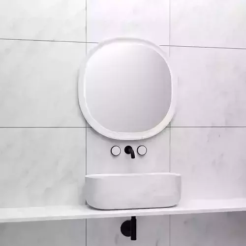Salvatori - Anima Backlit mirror with basin 3D model