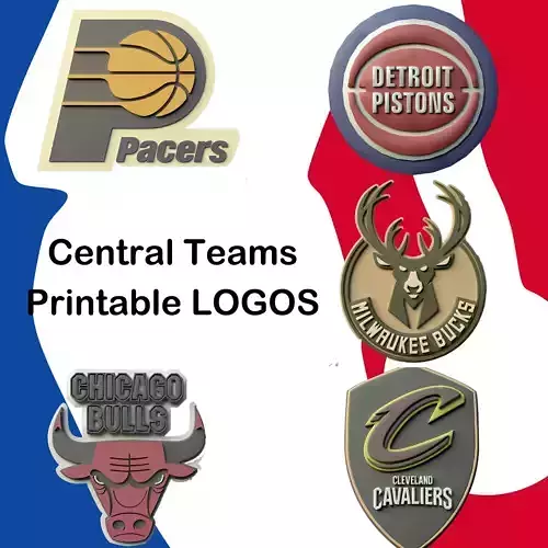 USA Central Basketball Teams Printable Logos