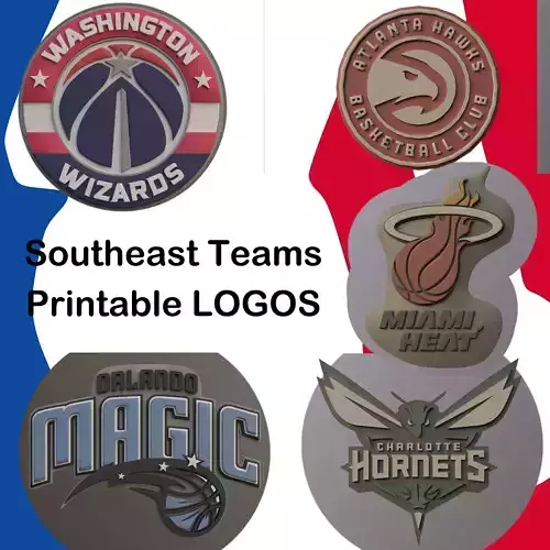 USA Southeast Basketball Teams Printable LOGOS 