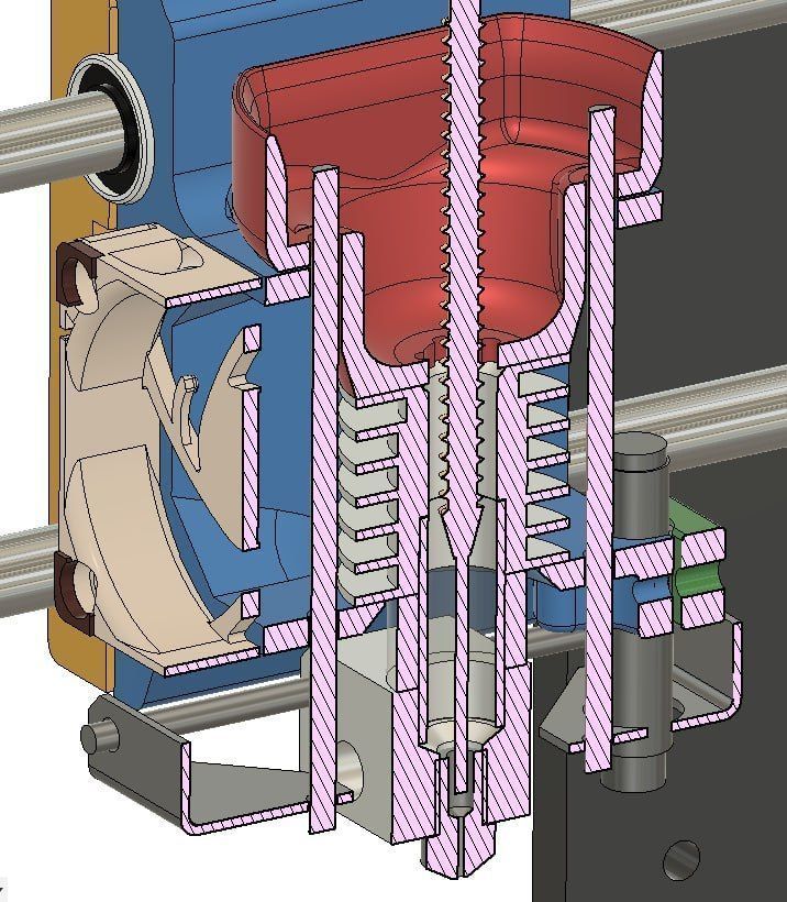 Granules extruder for prusa i3 mk3 mk3s 3D model_7