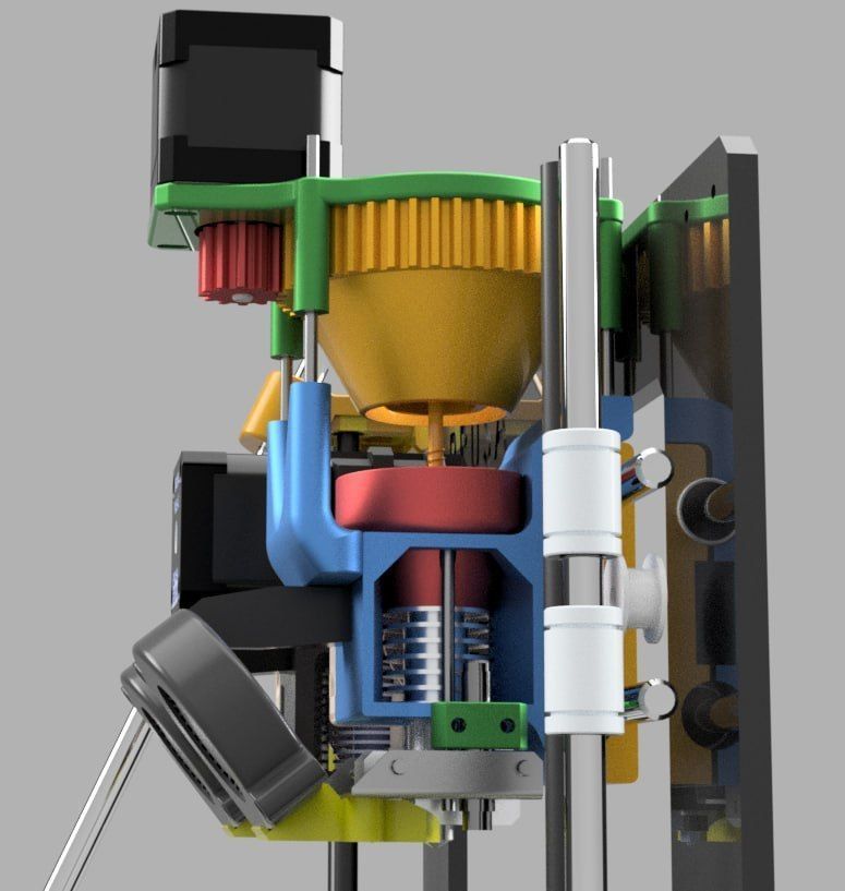 Granules extruder for prusa i3 mk3 mk3s 3D model_3