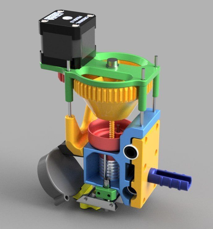 Granules extruder for prusa i3 mk3 mk3s 3D model_1