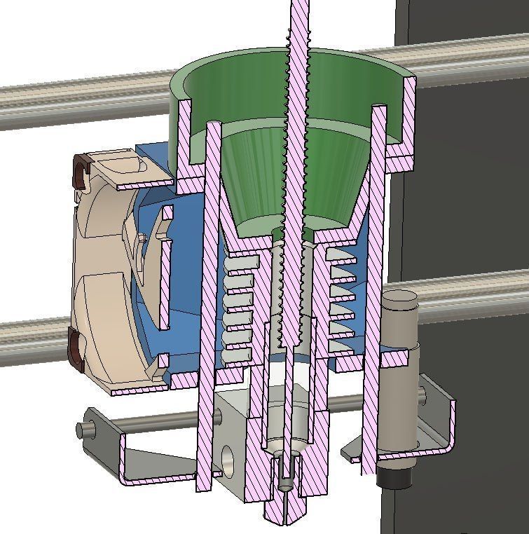 Granules extruder for prusa i3 mk3 mk3s 3D model_8