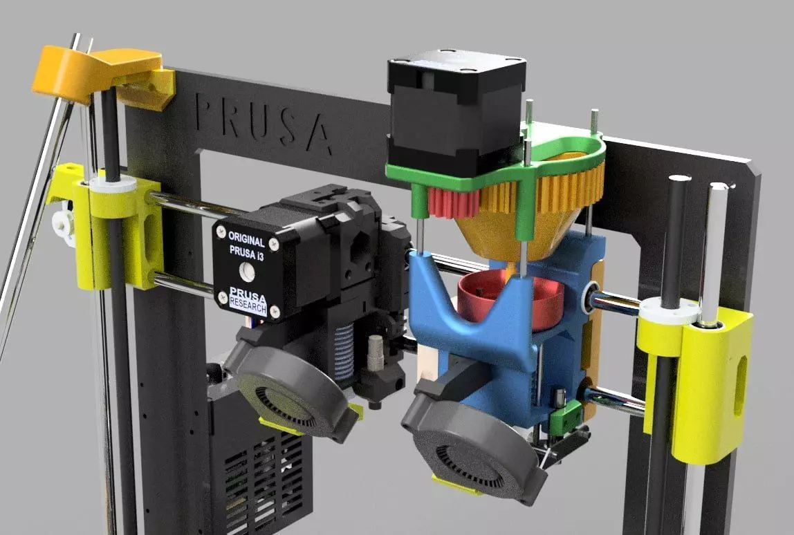 Granules extruder for prusa i3 mk3 mk3s 3D model_0