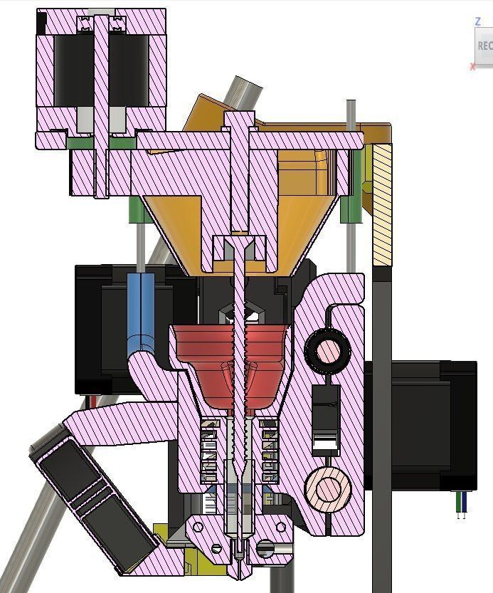 Granules extruder for prusa i3 mk3 mk3s 3D model_4