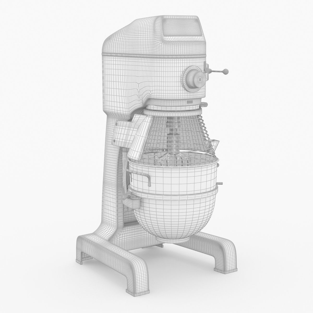 Commercial Planetary Floor Mixer Globe SP40 3D model_36