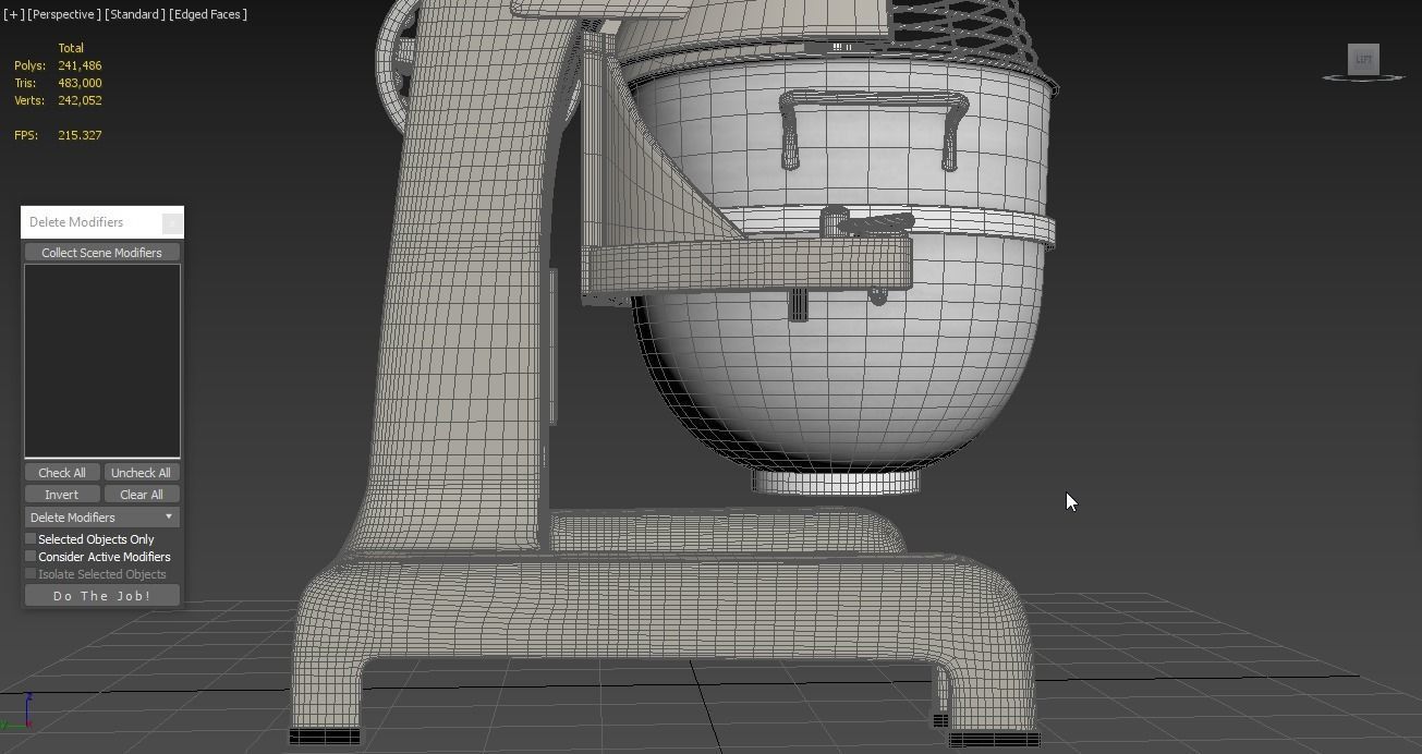 Commercial Planetary Floor Mixer Globe SP40 3D model_7