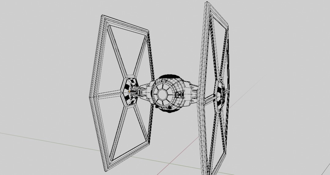 Realistic tie Fighter 3D model_7