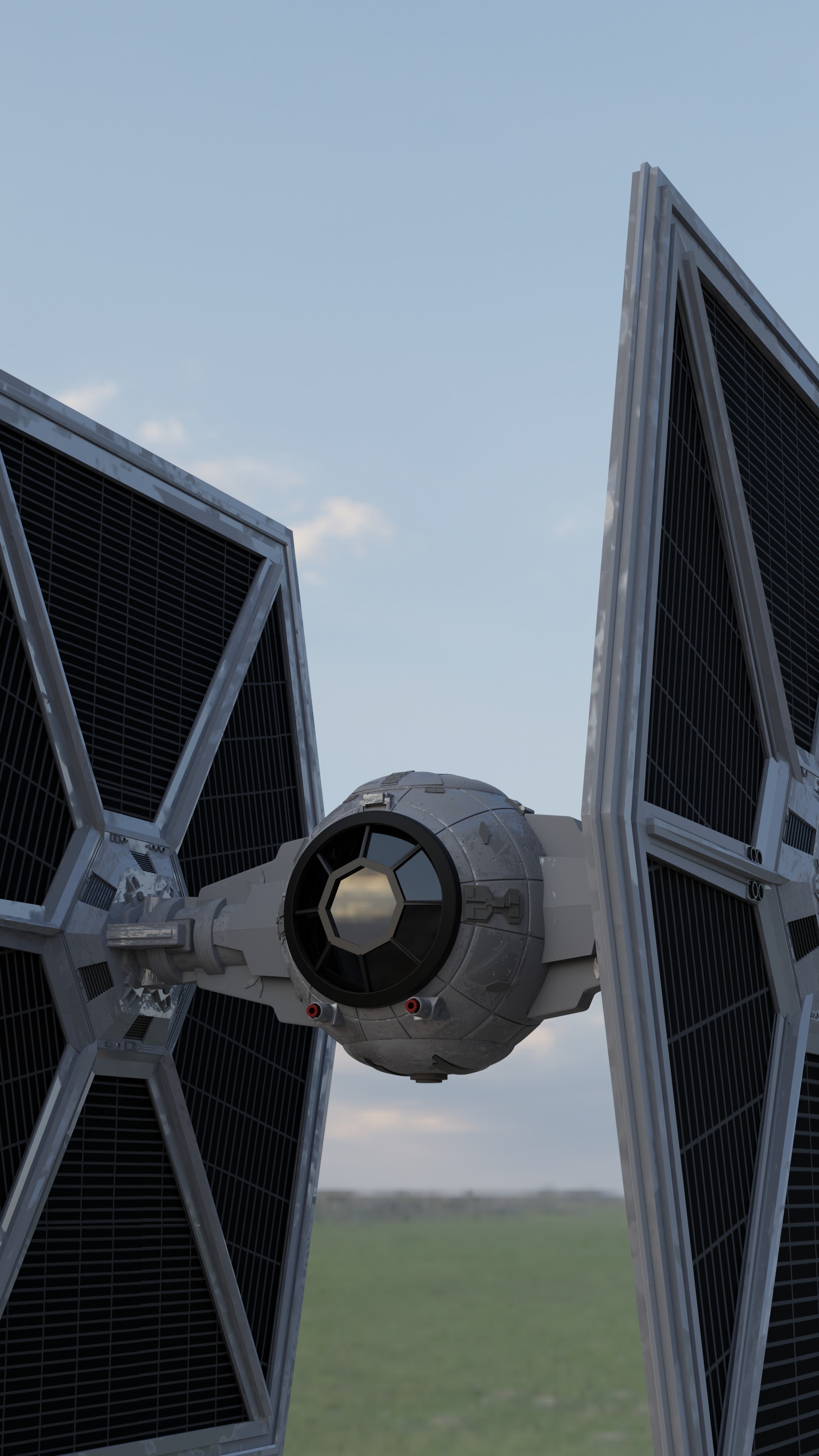 Realistic tie Fighter 3D model_3