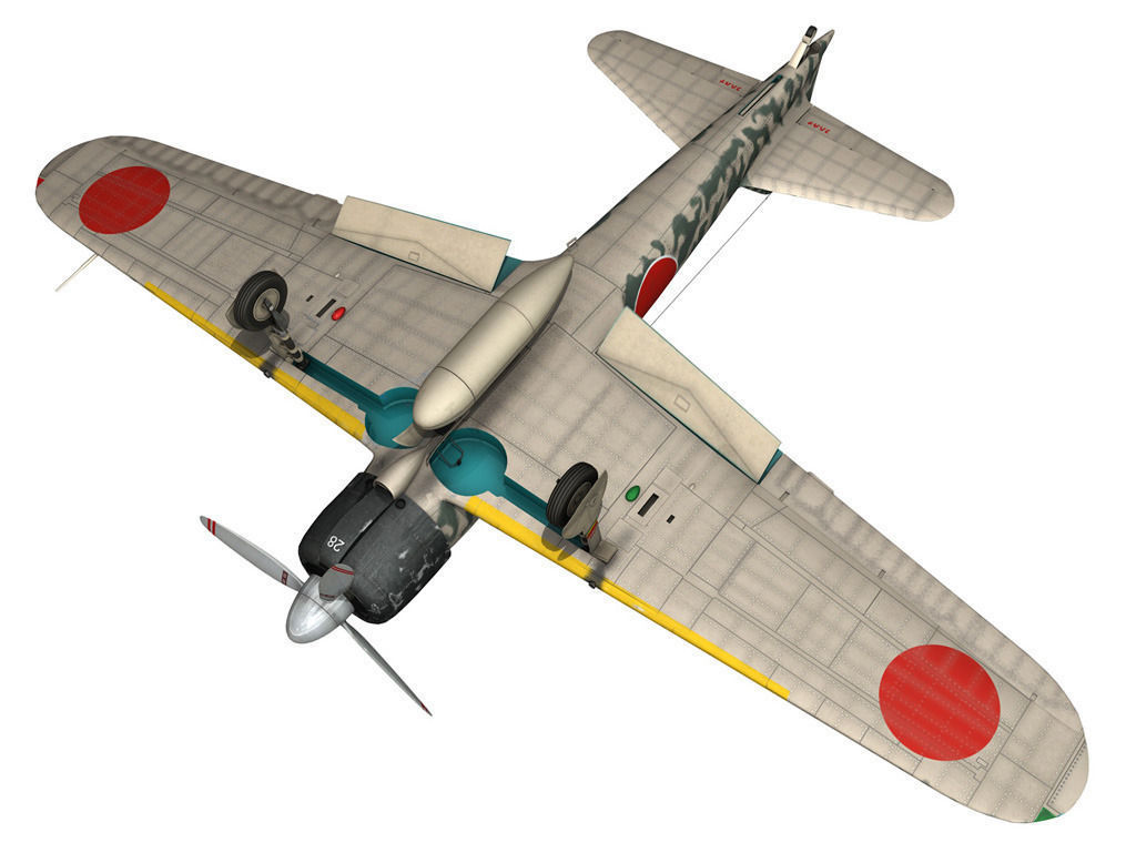 Mitsubishi A6M2 Zero - Hiyo Fighter Group 3D model_7
