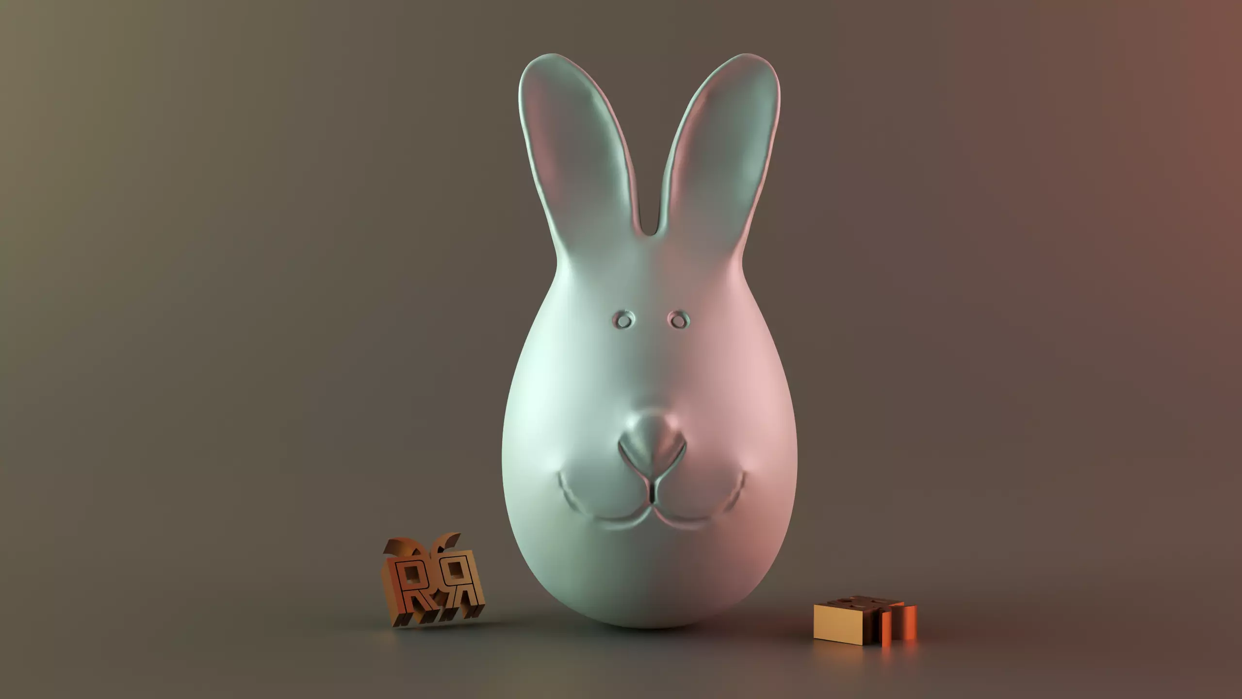 Rabbits used for candles and sculptures 3D print model