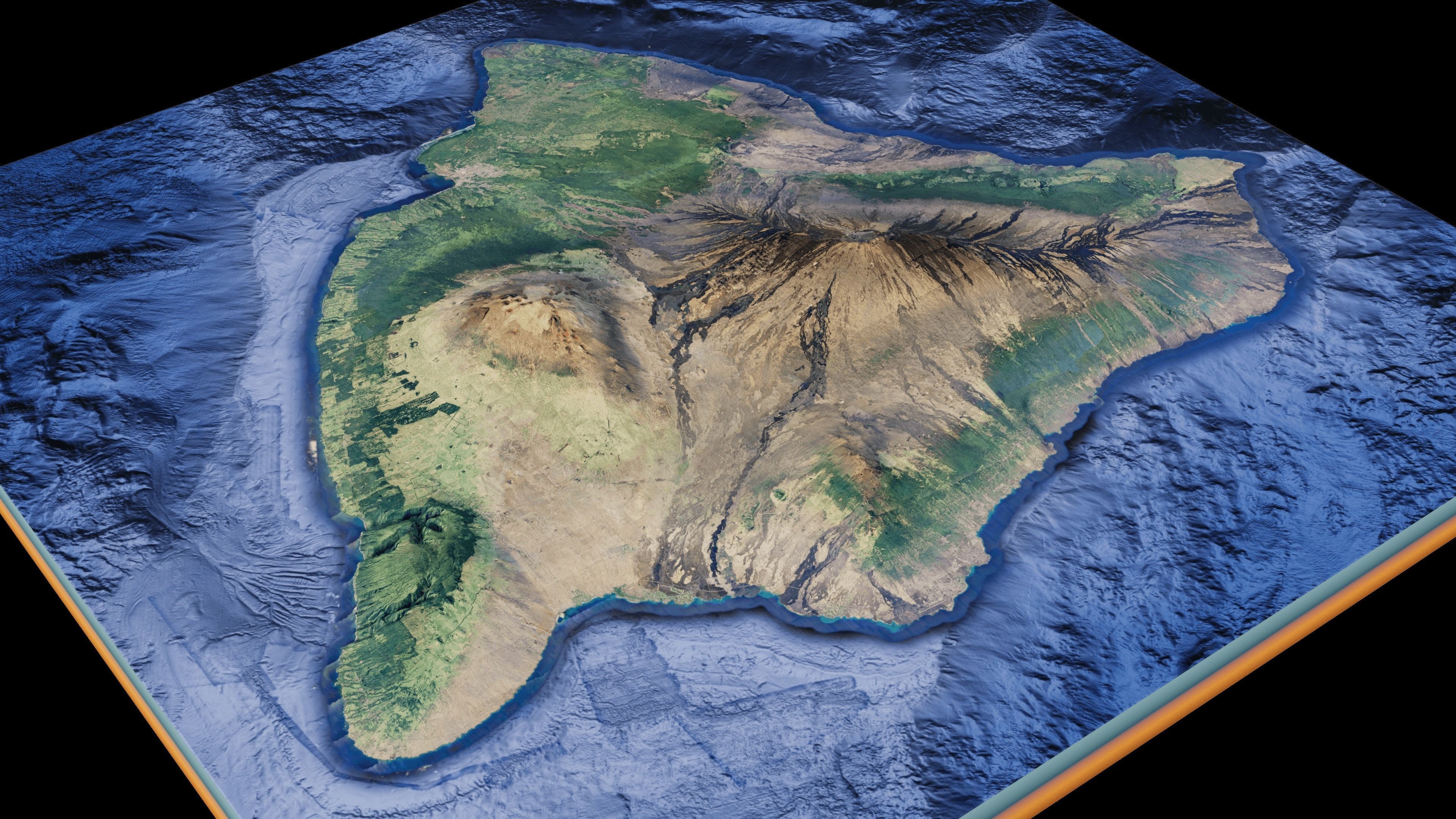 island of Hawaii 3d model terrain The Big Island 3D model_5
