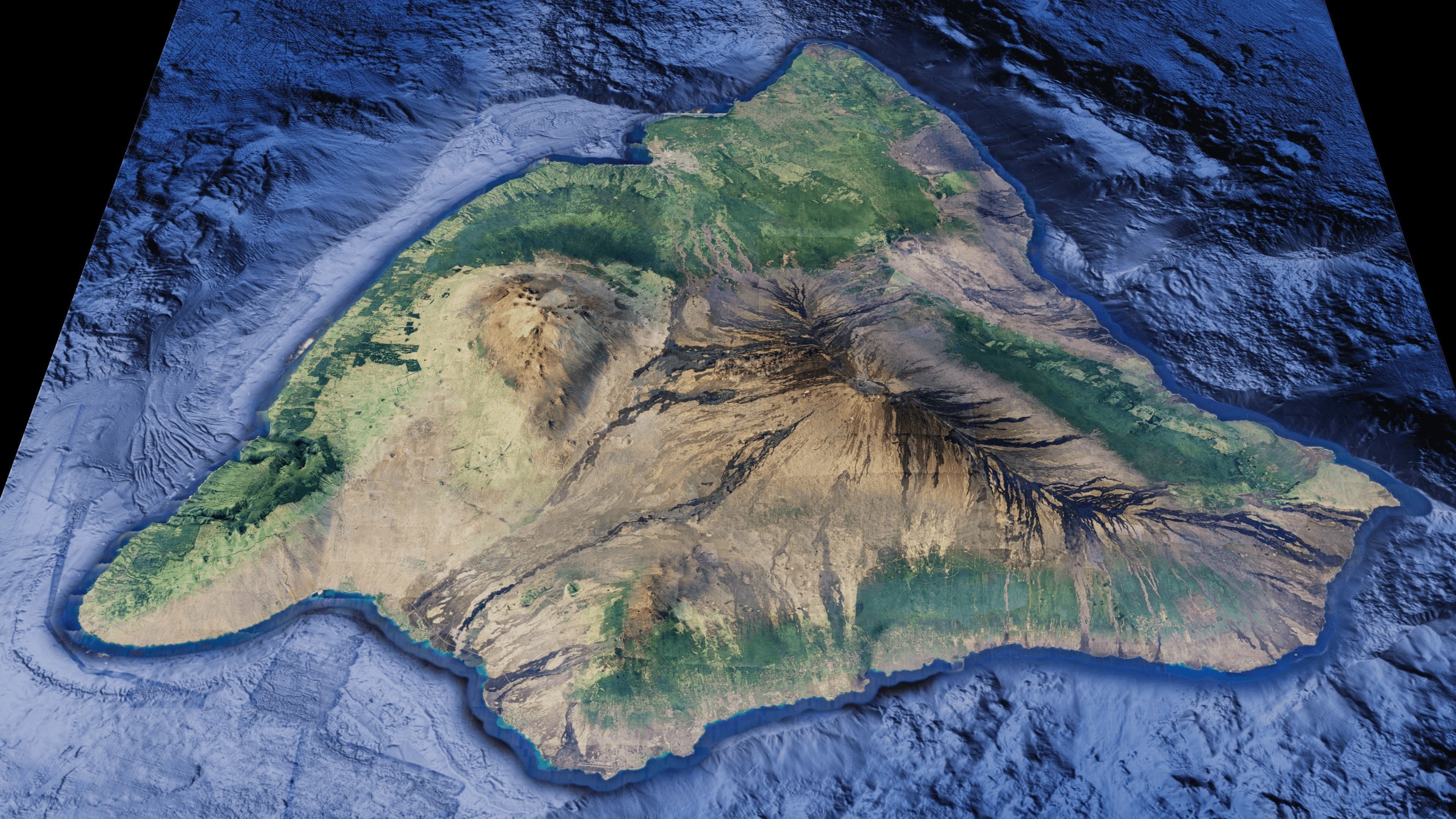 island of Hawaii 3d model terrain The Big Island 3D model_4