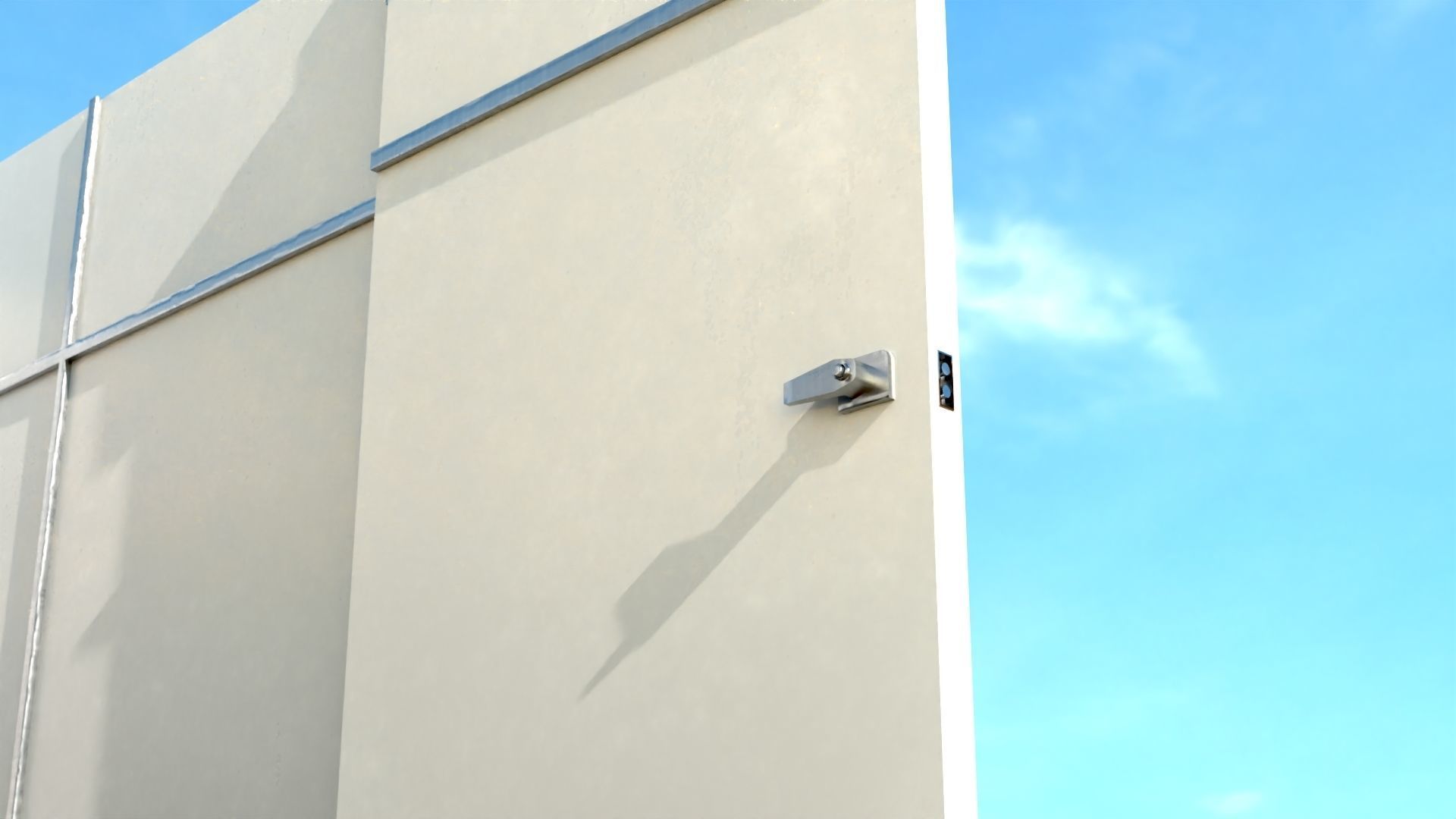 Dressing booth Changing room Beach cabin tent Low-poly 3D model_4