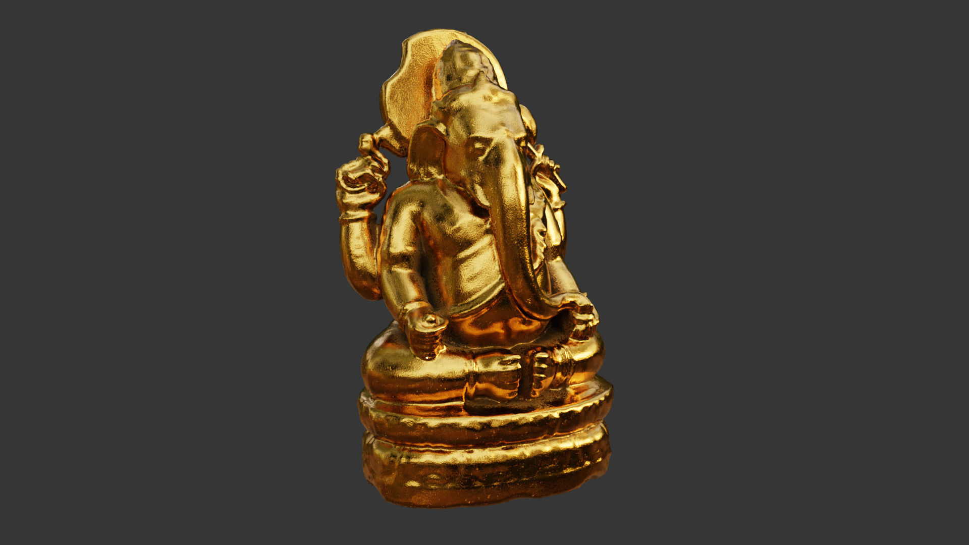 Genesha statue 3D model_9