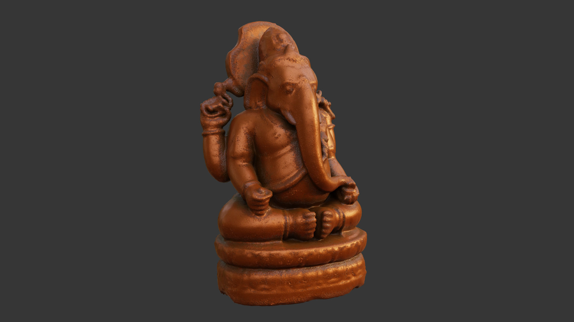 Genesha statue 3D model_11