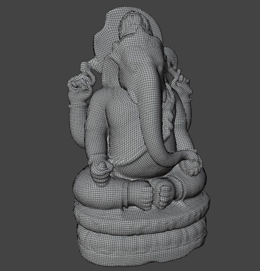 Genesha statue 3D model_6