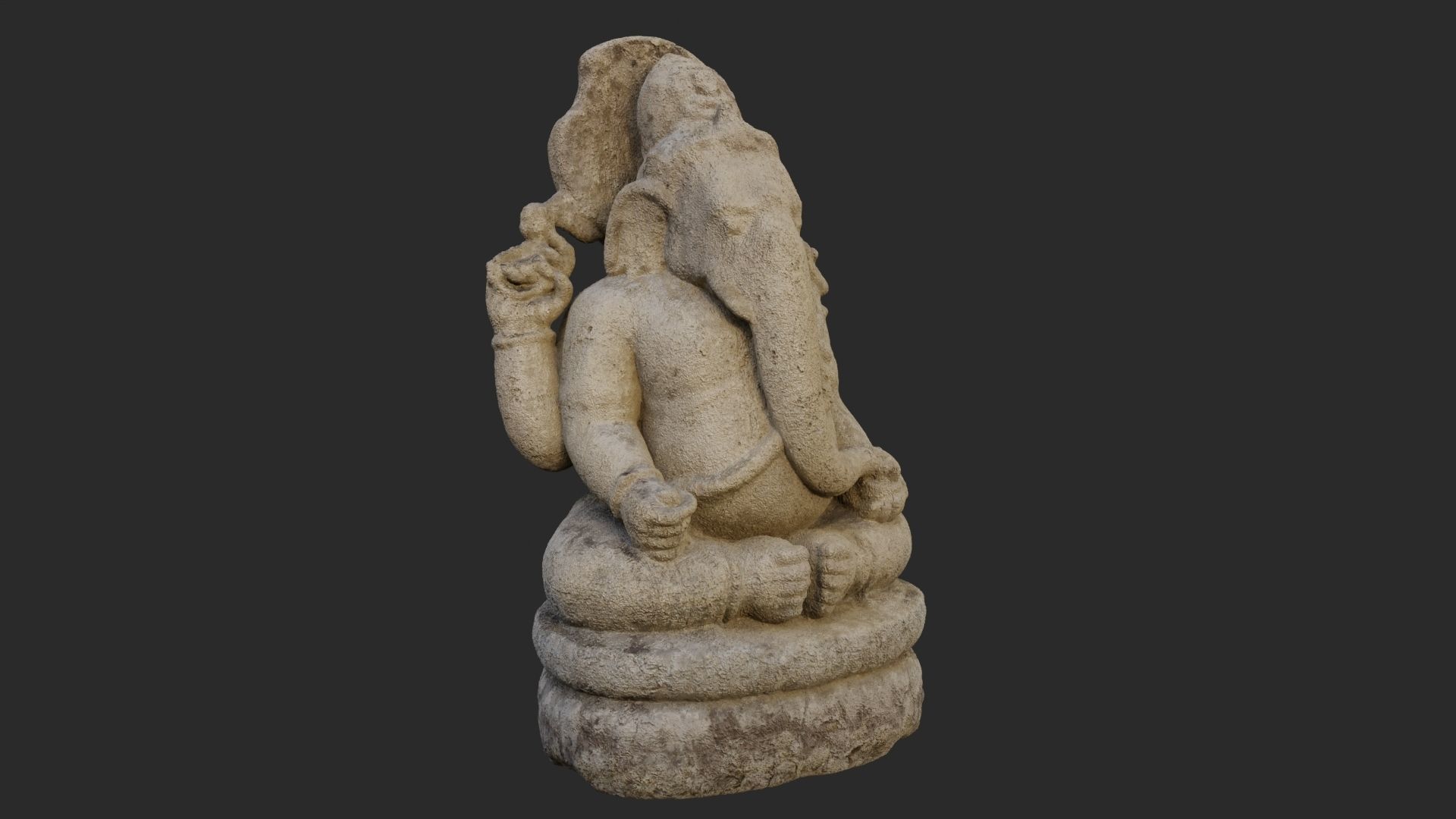 Genesha statue 3D model_2