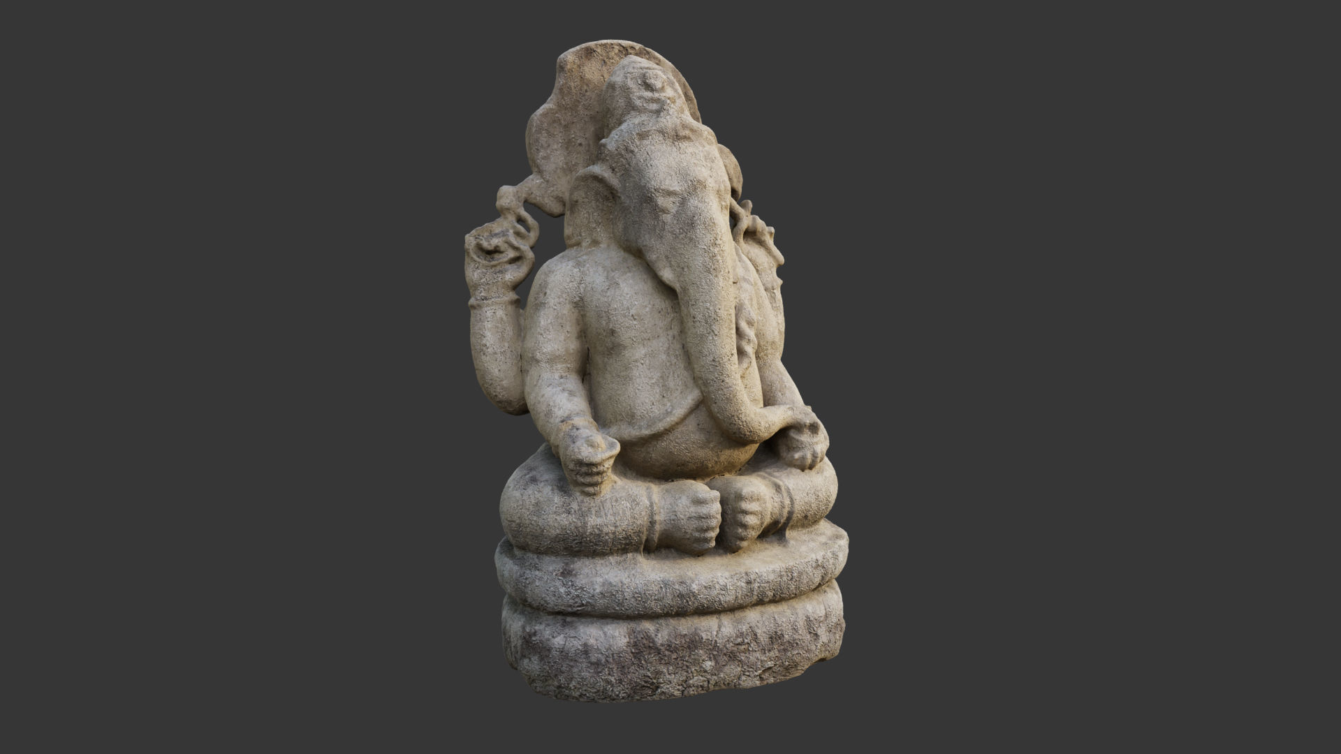 Genesha statue 3D model_10