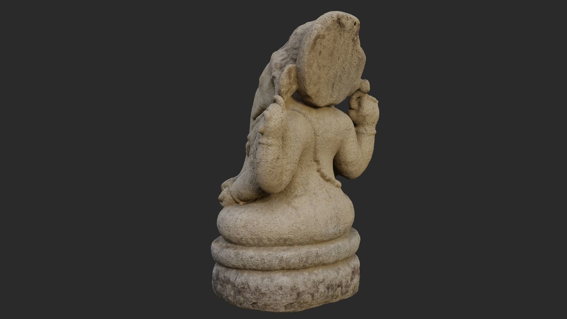 Genesha statue 3D model_4